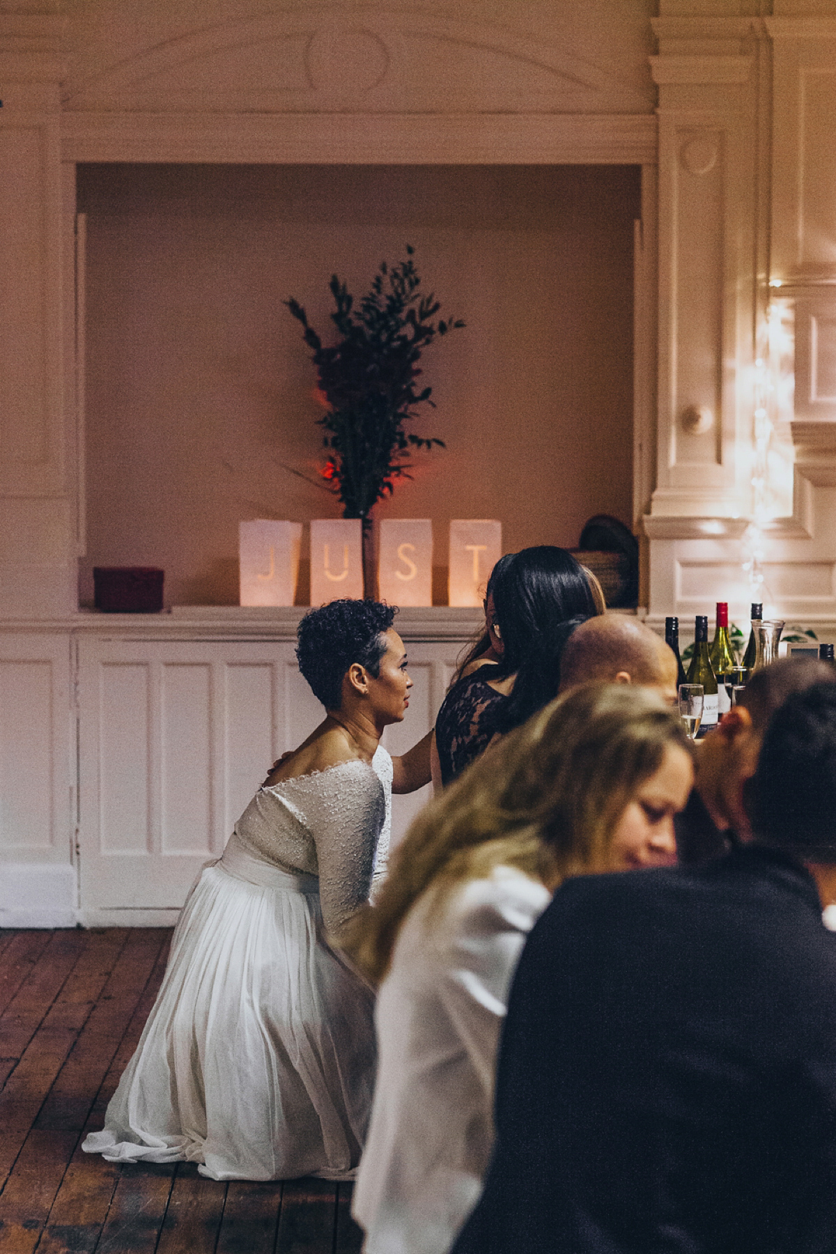 A music and food inspired West Indian inspired same sex wedding in Borough Market, London. Photography by Francesca Secolanova.