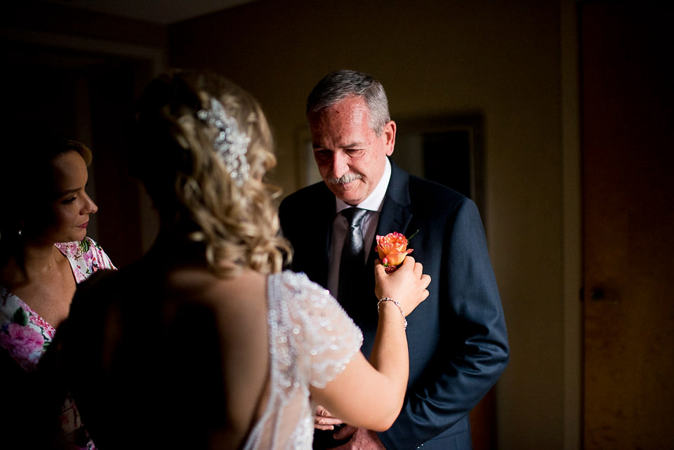 Ettia by Maggie Sottero for a rustic glamour inspired wedding. Images by Gold Hat Photography.