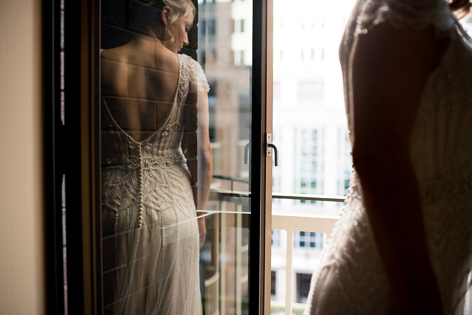 Ettia by Maggie Sottero for a rustic glamour inspired wedding. Images by Gold Hat Photography.