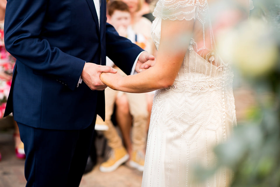 Ettia by Maggie Sottero for a rustic glamour inspired wedding. Images by Gold Hat Photography.