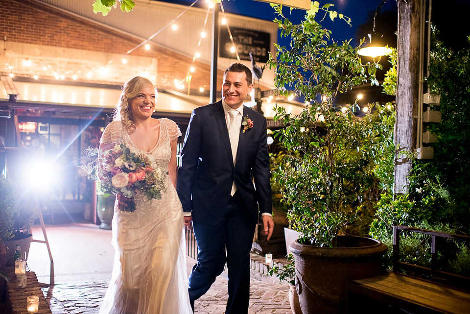 Ettia by Maggie Sottero for a rustic glamour inspired wedding. Images by Gold Hat Photography.