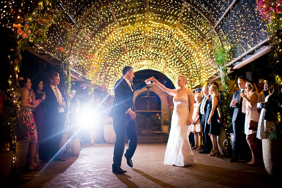 Ettia by Maggie Sottero for a rustic glamour inspired wedding. Images by Gold Hat Photography.