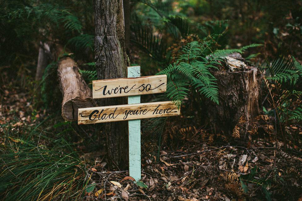 A woodland wedding in Australia. Images by Through The Woods We Ran.