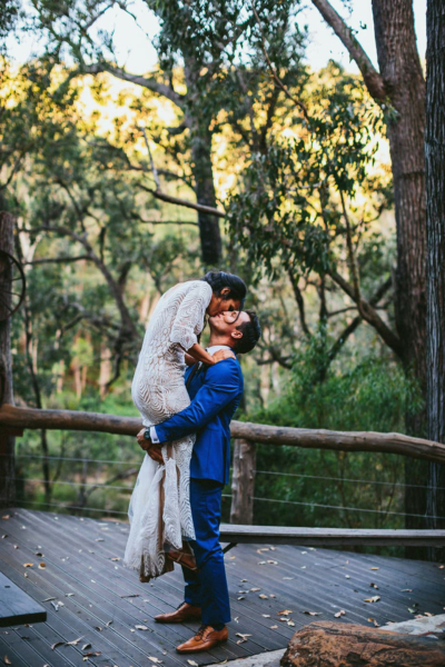 A Handmade and Unplugged Wedding in the Woods