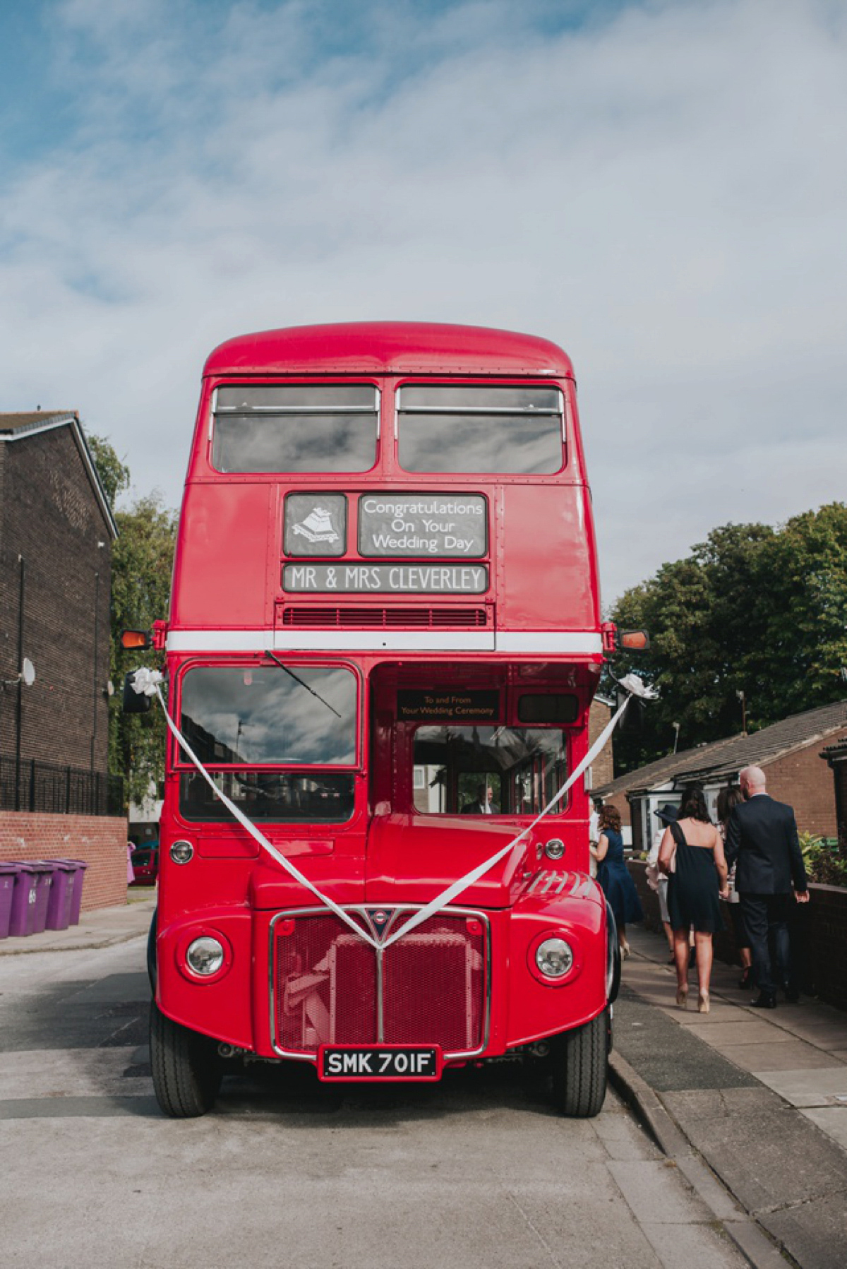 A Juliet cap veil and red lipstick for a quirky vintage wedding in Liverpool. Photography by Becky Ryan.