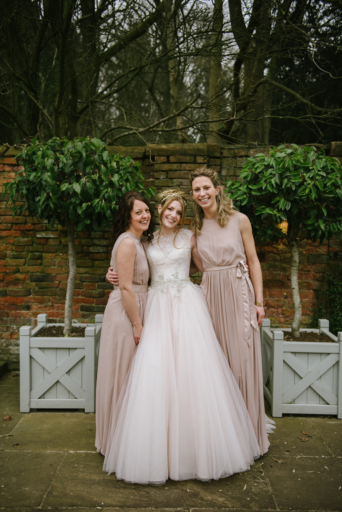 Jade wore a leather jacket with her Allure Bridals gown. Photography by Ed Godden.