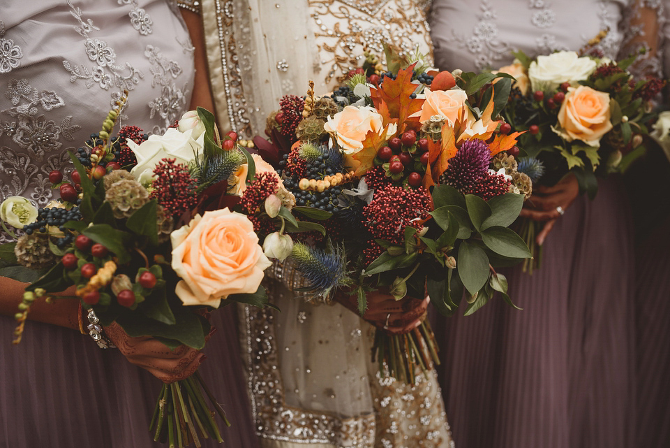 An Autumnal Anglo-Indian fusion wedding in the Cotswolds. Photography by Jackson & Co.