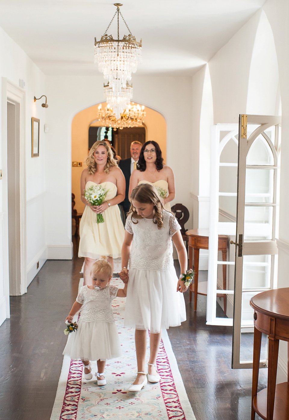 A pretty pale blue wedding dress for a nautical inspired Summer wedding by the sea. Photography by Alexandria Hall.