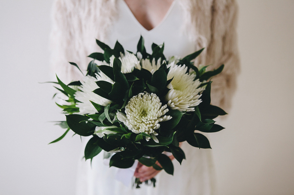 Katherine wears a Charlie Brear gown for her wedding at the Baltic Gateshead. Photography by The Twins.