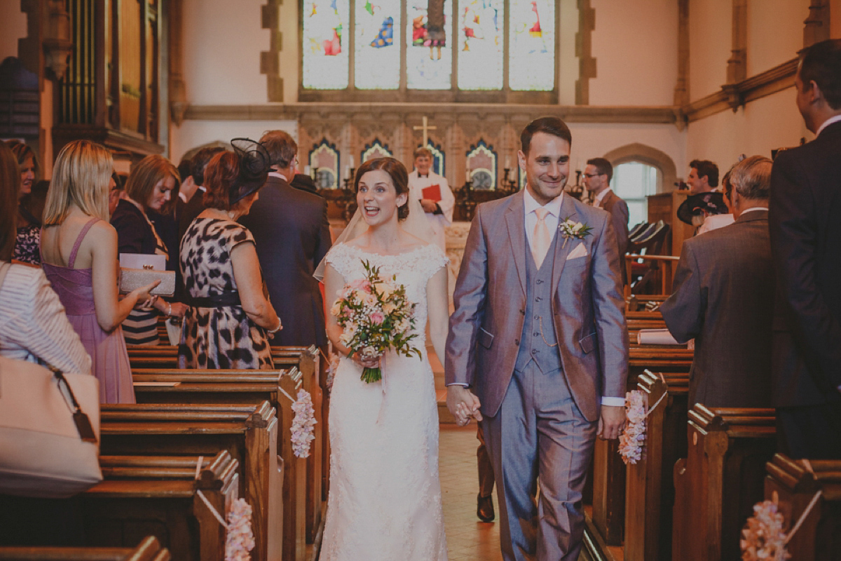 Lucy wore a Mori Lee gown for her romantic Summer wedding. Photography by Loveseen.