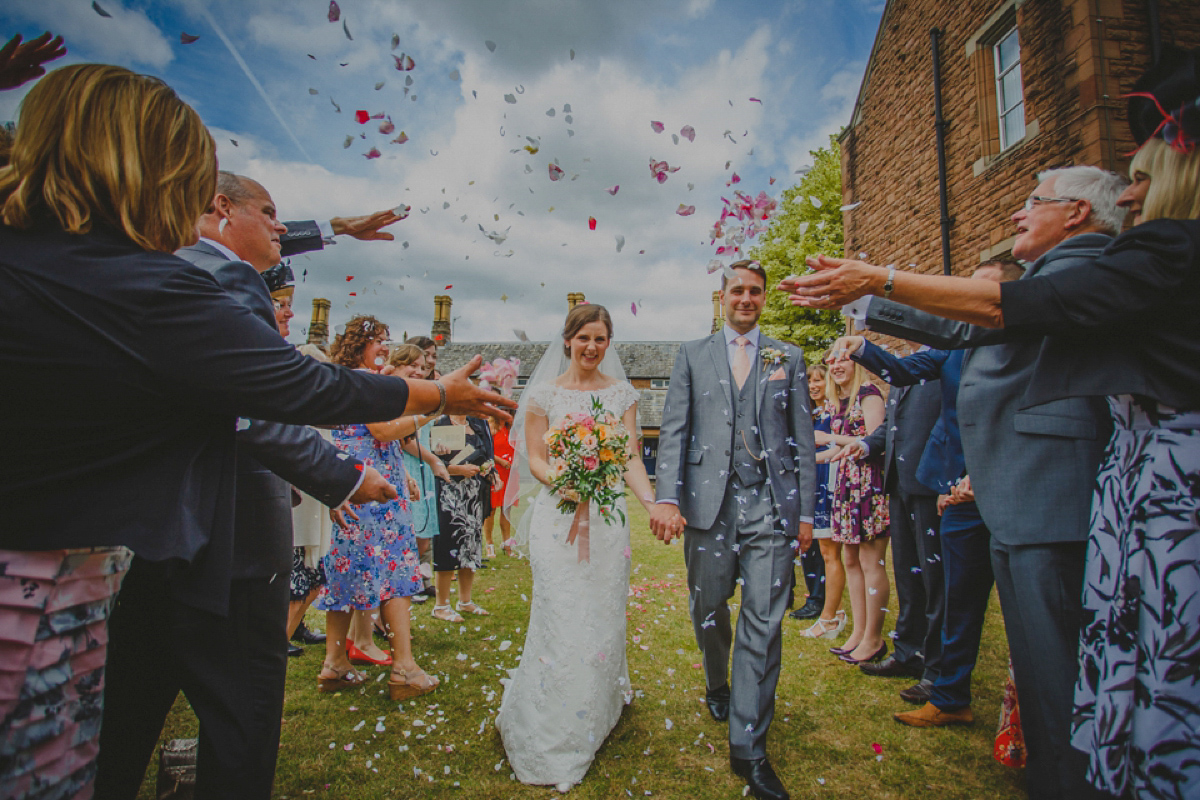 Lucy wore a Mori Lee gown for her romantic Summer wedding. Photography by Loveseen.