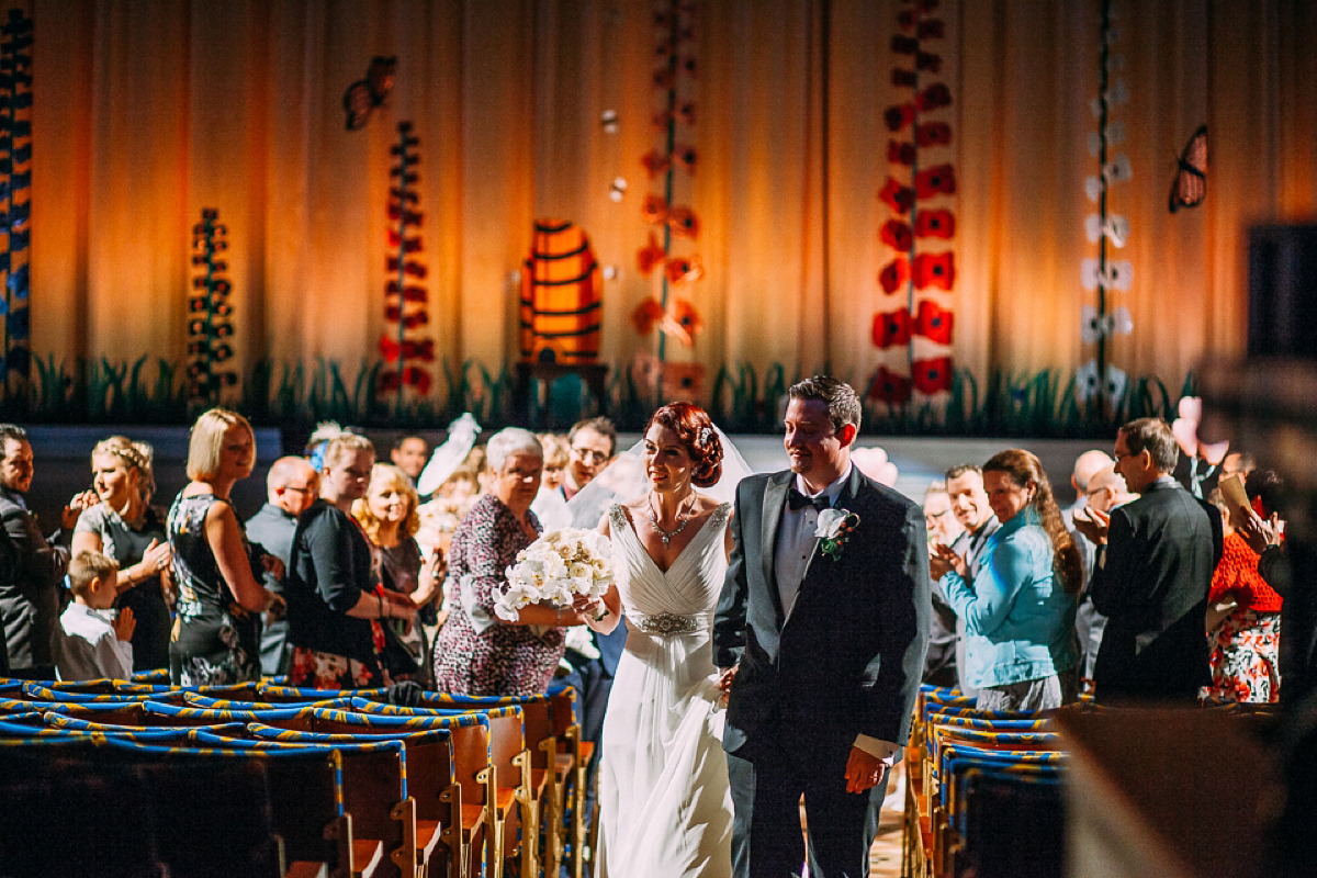 A Black tie cinema wedding. Photography by Emilie May.