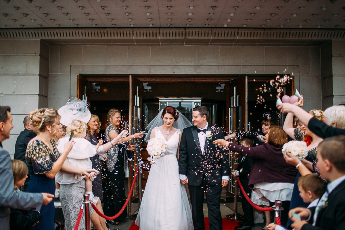 A Black tie cinema wedding. Photography by Emilie May.