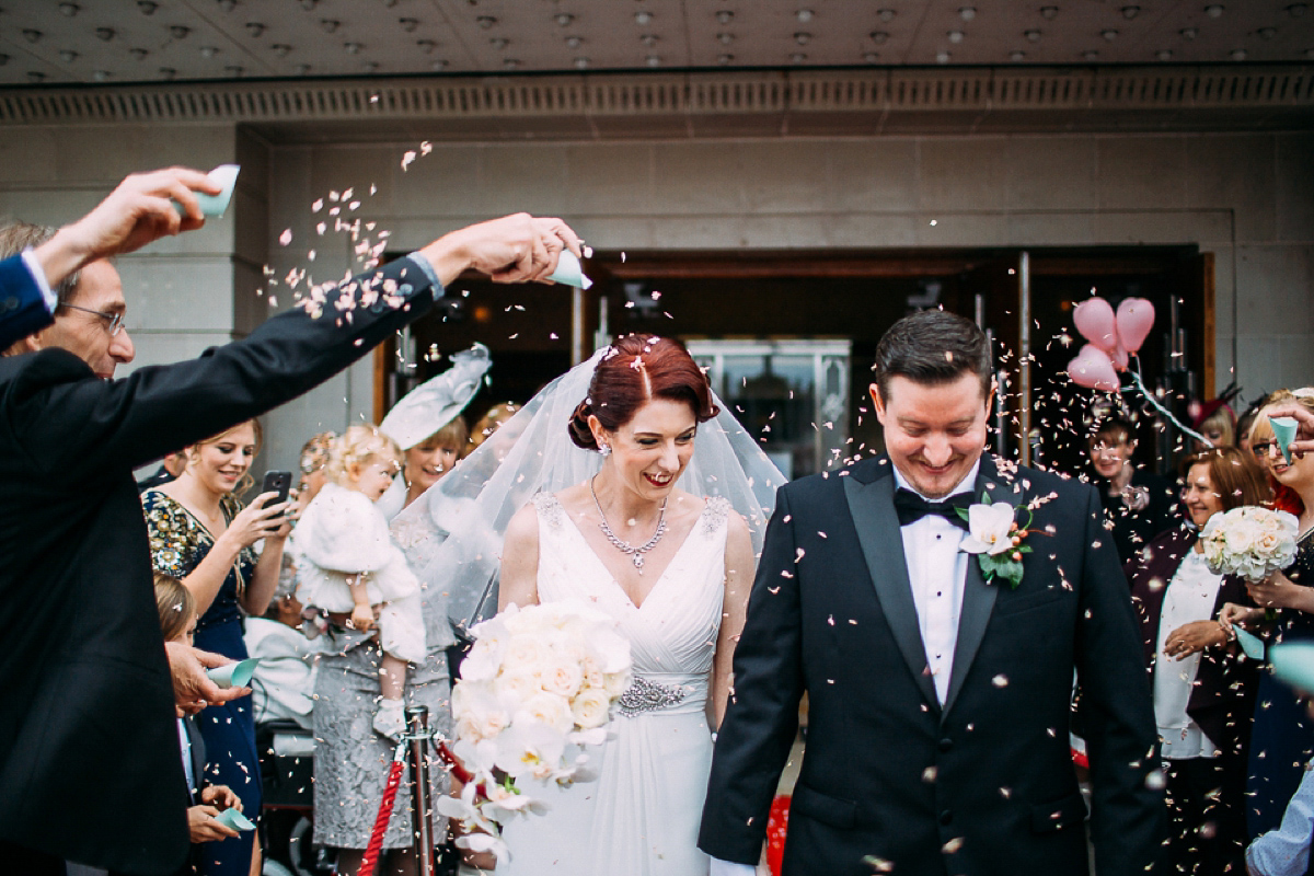 A Black tie cinema wedding. Photography by Emilie May.