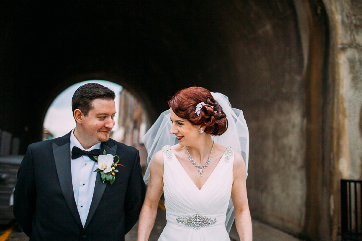 A Black tie cinema wedding. Photography by Emilie May.