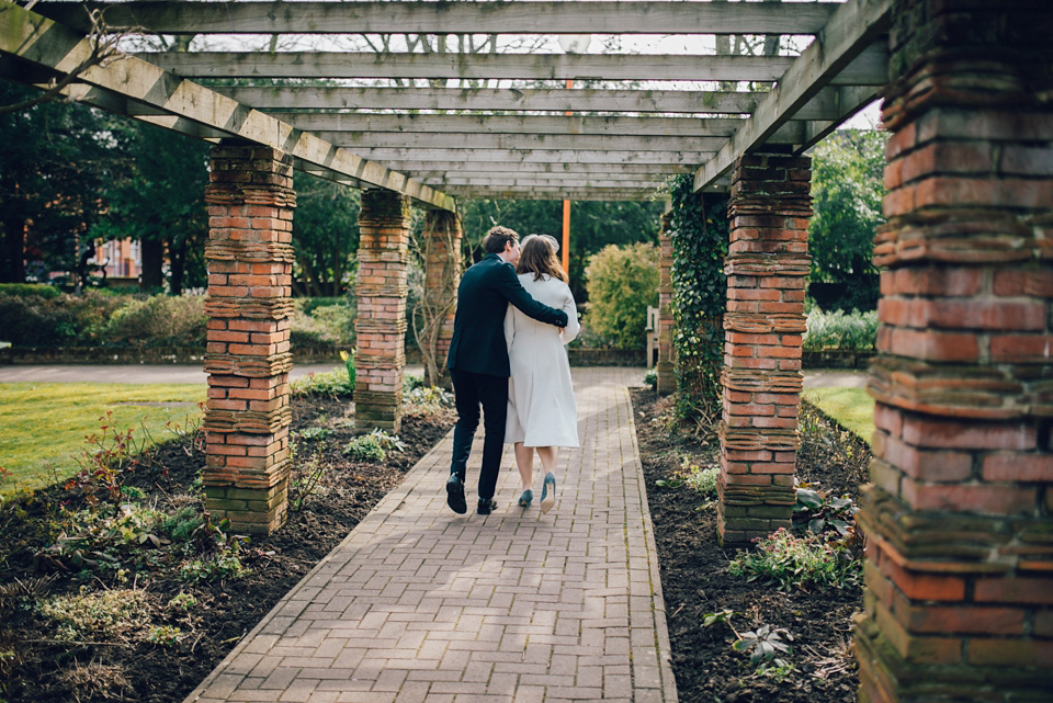 Two ceremonies and a second hand dress for a relaxed and informal family garden wedding. Photography by Dan Walker. Two ceremonies and a second hand dress for a relaxed and informal family garden wedding. Photography by Dan Walker.