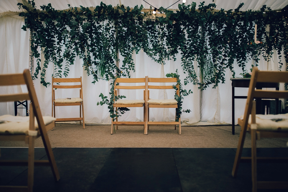 A Second Hand Dress and Lace Cape for A Relaxed and Informal Family