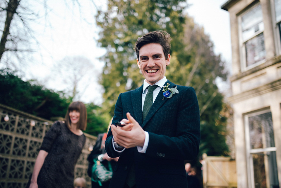 Two ceremonies and a second hand dress for a relaxed and informal family garden wedding. Photography by Dan Walker.