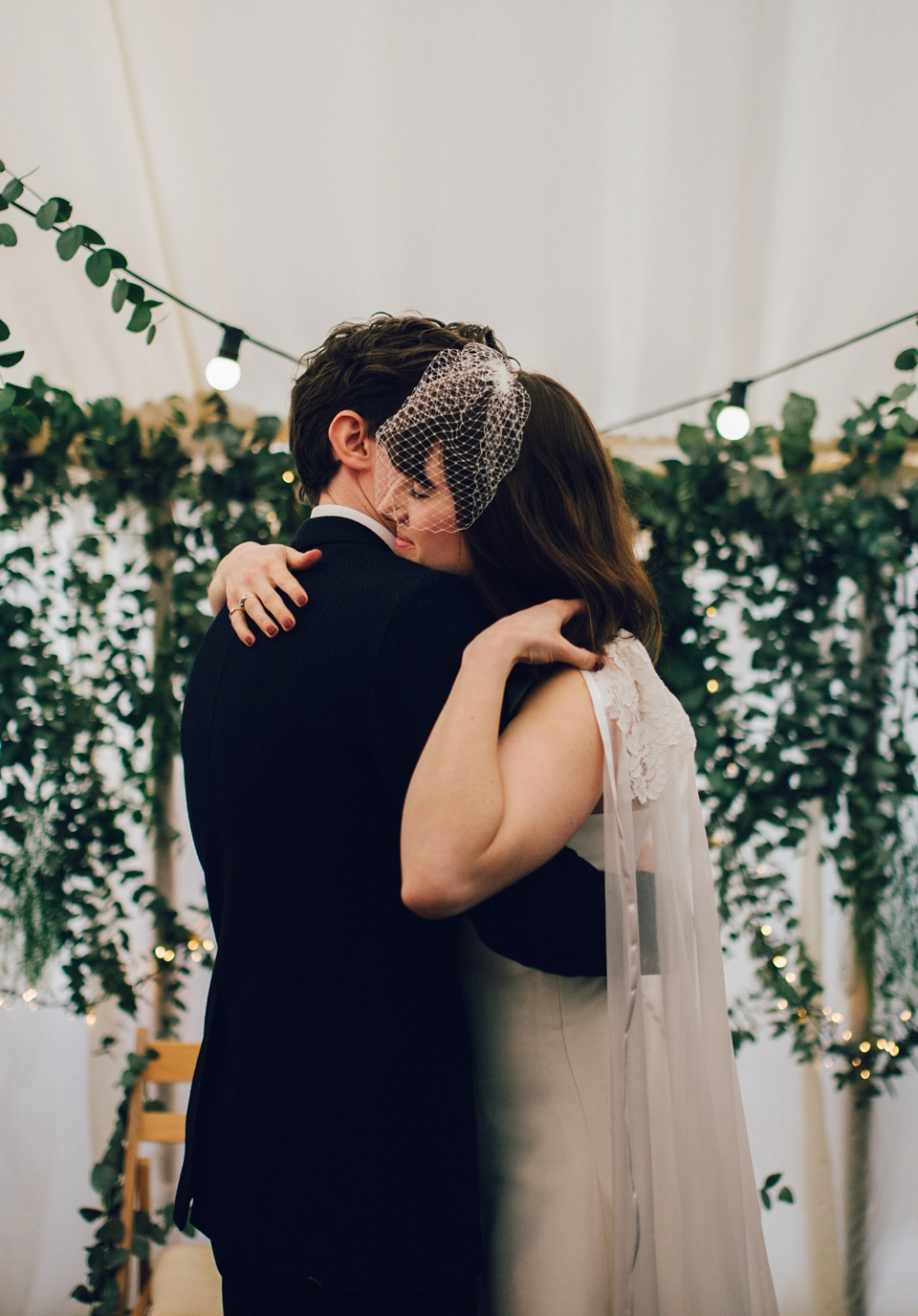 Two ceremonies and a second hand dress for a relaxed and informal family garden wedding. Photography by Dan Walker. Two ceremonies and a second hand dress for a relaxed and informal family garden wedding. Photography by Dan Walker.