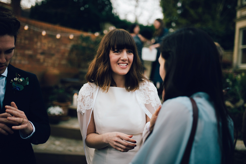 Two ceremonies and a second hand dress for a relaxed and informal family garden wedding. Photography by Dan Walker. Two ceremonies and a second hand dress for a relaxed and informal family garden wedding. Photography by Dan Walker.