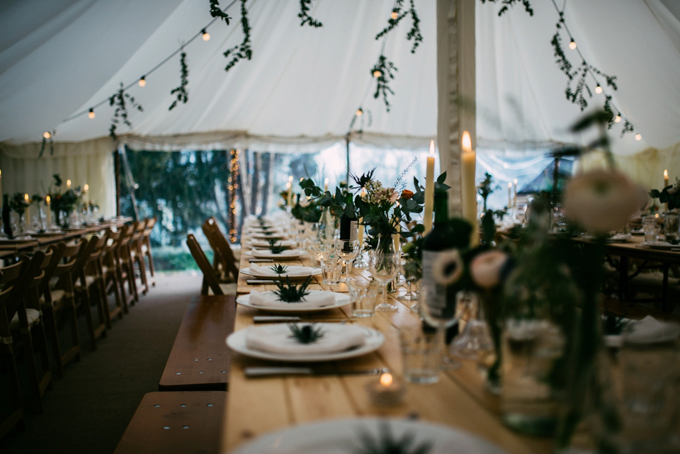 A Second Hand Dress and Lace Cape for A Relaxed and Informal Family Garden Wedding Love My