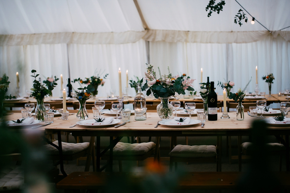 A Second Hand Dress and Lace Cape for A Relaxed and Informal Family