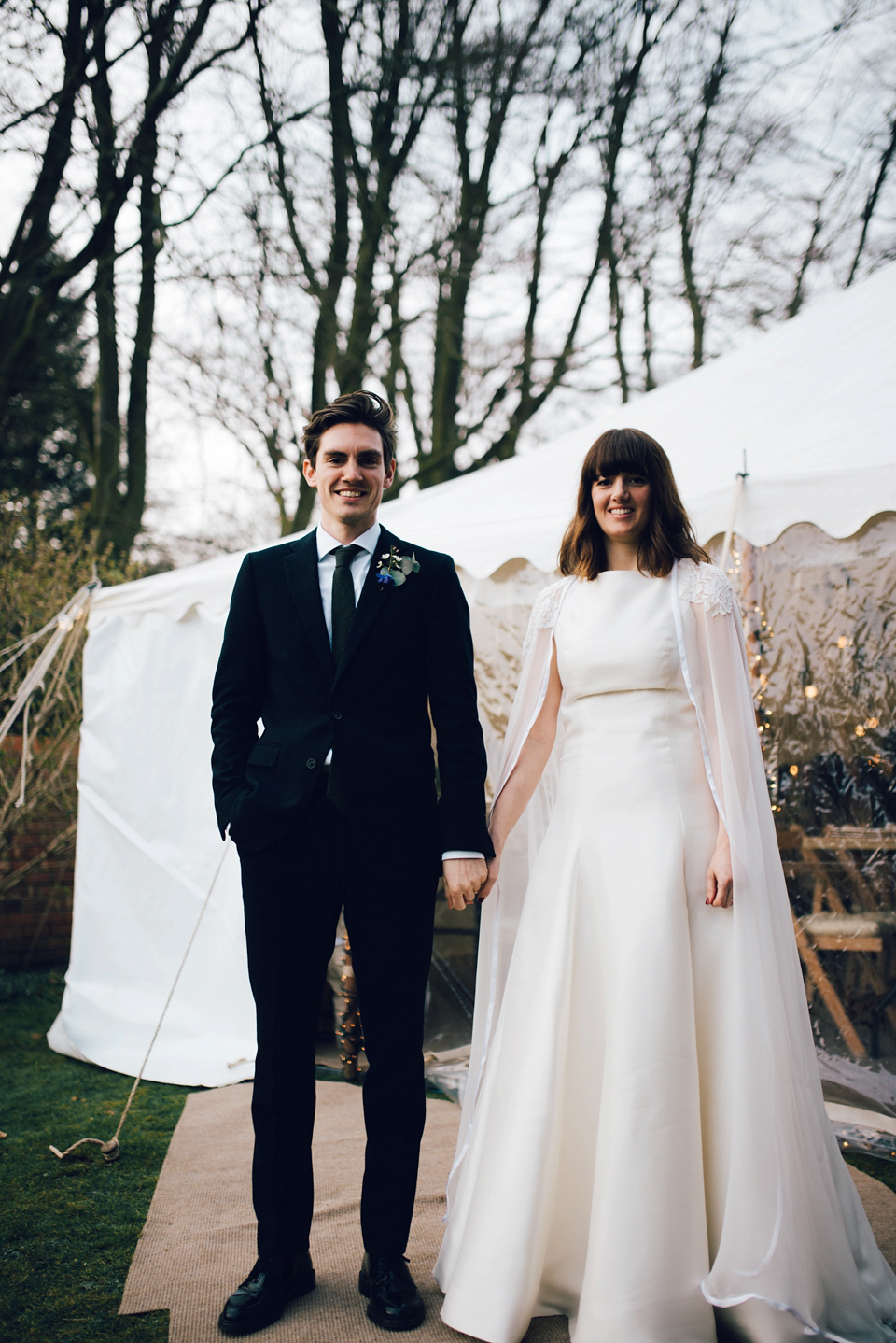 Two ceremonies and a second hand dress for a relaxed and informal family garden wedding. Photography by Dan Walker.