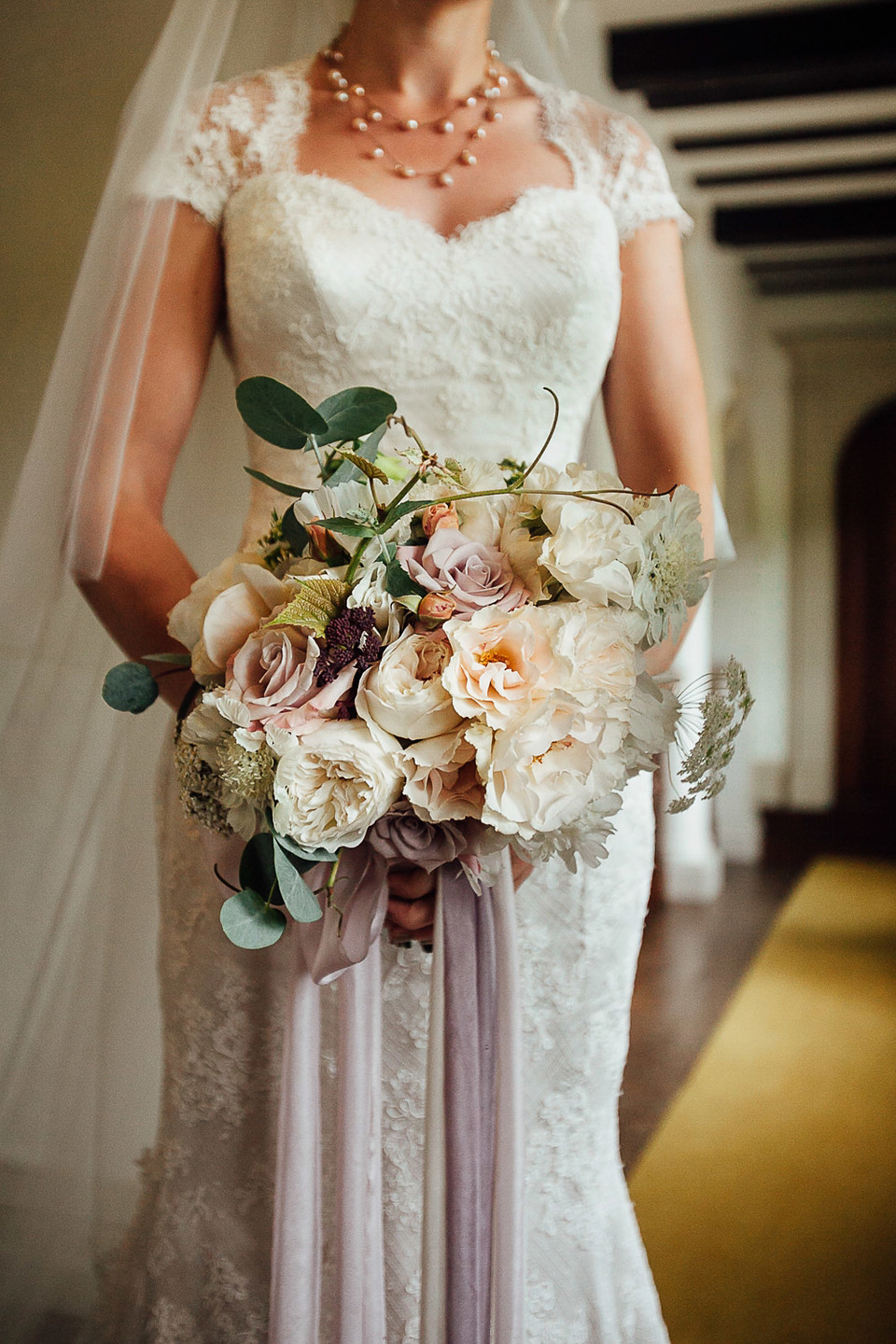 A Suzanne Neville gown for a relaxed and elegant garden wedding. Styled by Blue Fizz events.