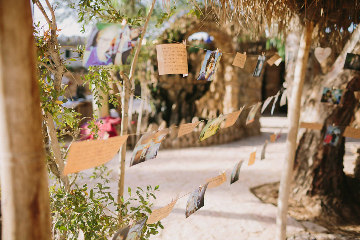 Bride Noga wore a vintage wedding dress for her modern festival wedding in the desert. Images by Echoes & Wildhearts Photography.