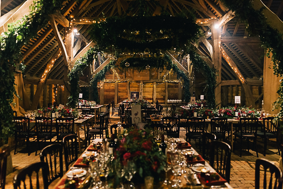 A Suzanne Neville gown for a 1940's Goodwood Vintage inspired winter wedding. Images by Eclection Photography.