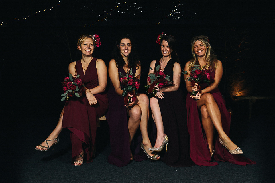 A Suzanne Neville gown for a 1940's Goodwood Vintage inspired winter wedding. Images by Eclection Photography.