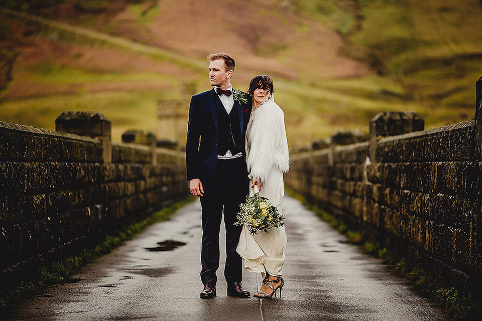 Bride Olivia wore a Charlie Brear gown for her Papakata teepee wedding on New Years Eve. The coupled tied the knot in the bride's mothers garden. Photography by Steve Rooney.