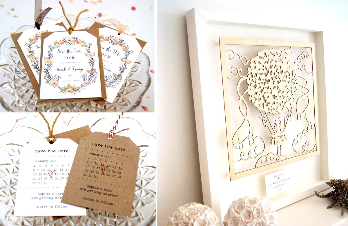 Lasercut wedding stationery by Hummingbird Card Company. Lasercut wedding stationery by Hummingbird Card Company.