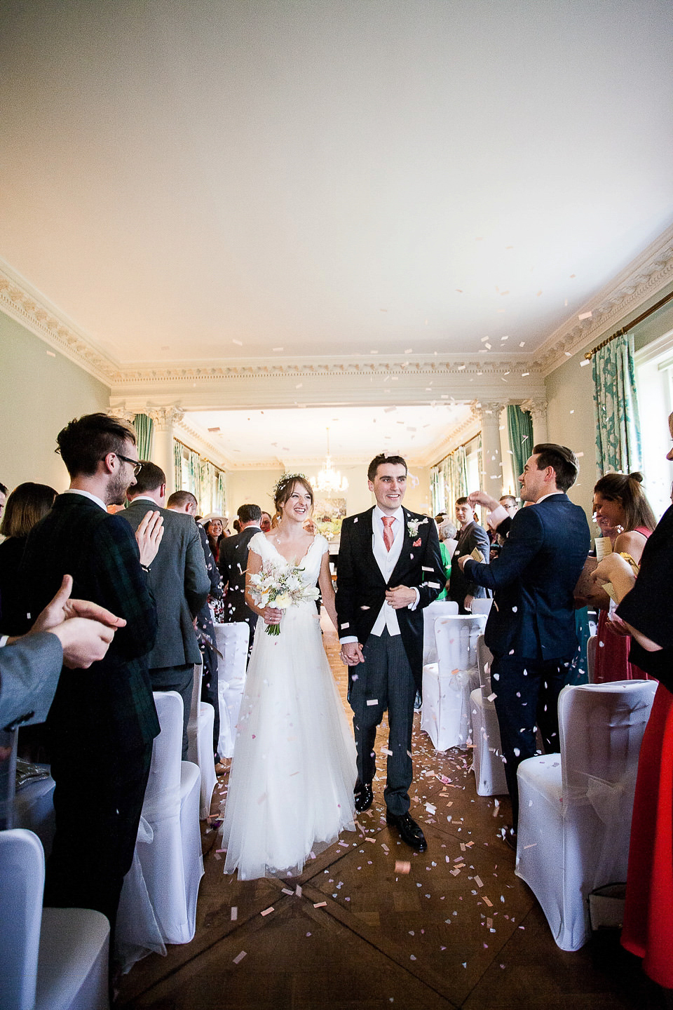 Sophie wears a Lusan Mandongus gown for her relaxed English country garden wedding. Images by Ayesha Photography.