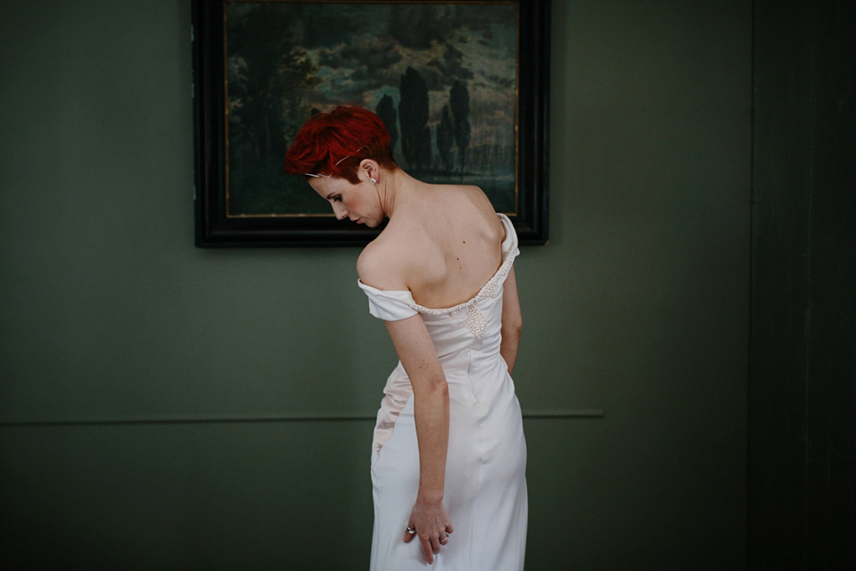 An industrial and geometric inspired wedding in Scotland. Photography by Caro Weiss.