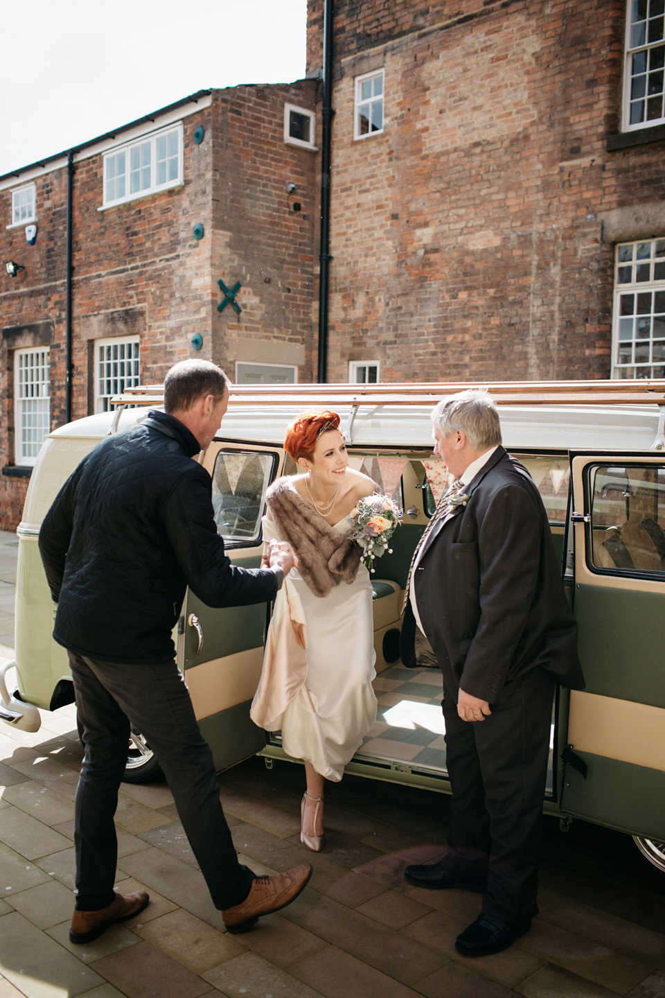 An industrial and geometric inspired wedding in Scotland. Photography by Caro Weiss.