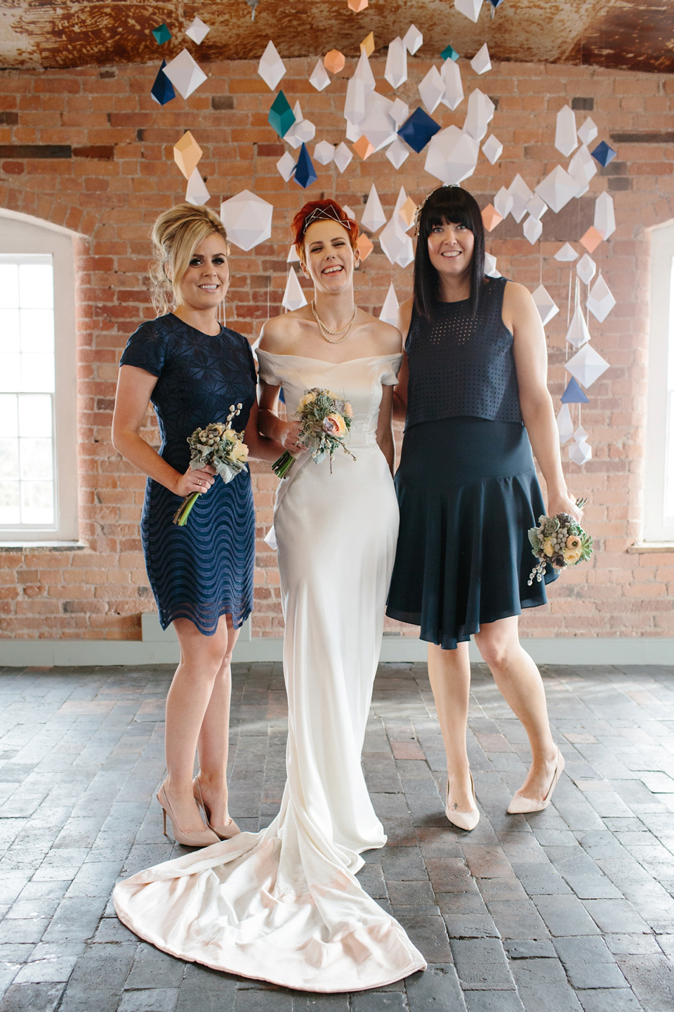 An industrial and geometric inspired wedding in Scotland. Photography by Caro Weiss.