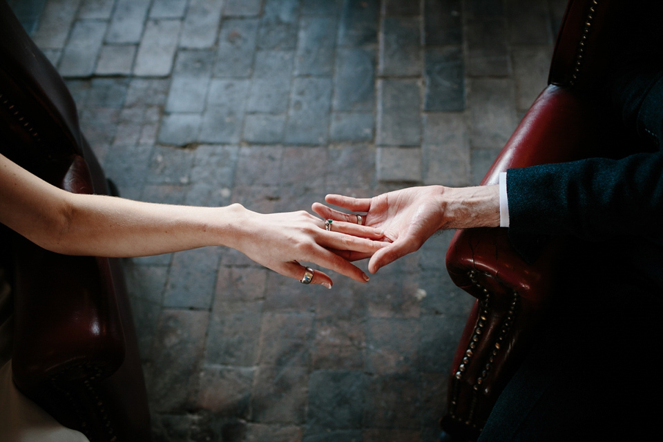 An industrial and geometric inspired wedding in Scotland. Photography by Caro Weiss.