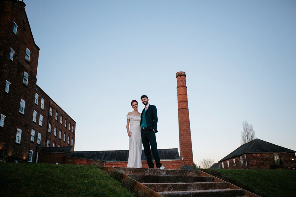 An industrial and geometric inspired wedding in Scotland. Photography by Caro Weiss.