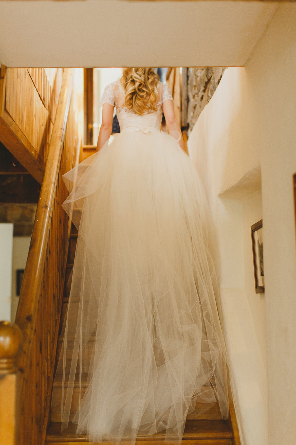 Lisa wears an Elizabeth Stuart gown for her romantic wedding in Northern Ireland. Photography by Marc Lawson.