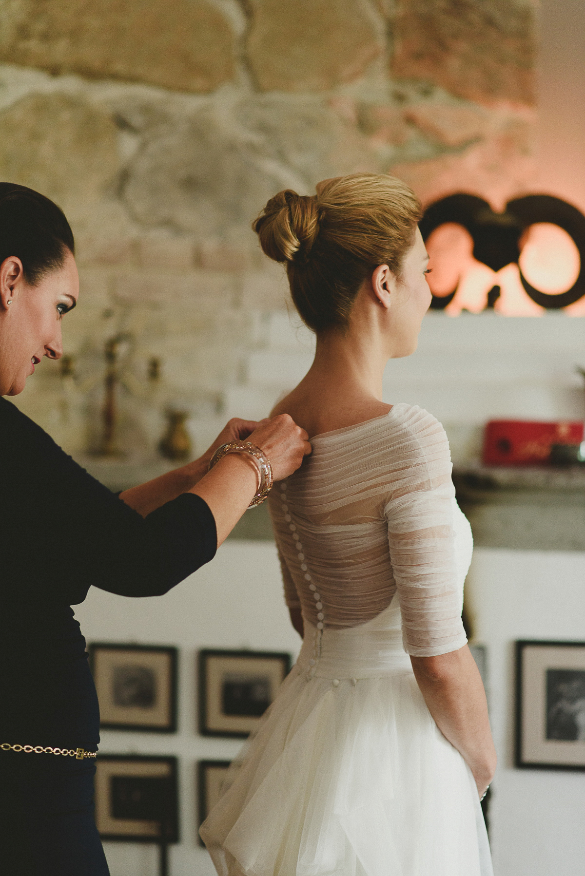 Roxana wore a Pronovias gown for her intimate summer wedding in Romania.