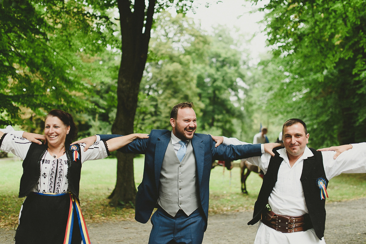 Roxana wore a Pronovias gown for her intimate summer wedding in Romania.