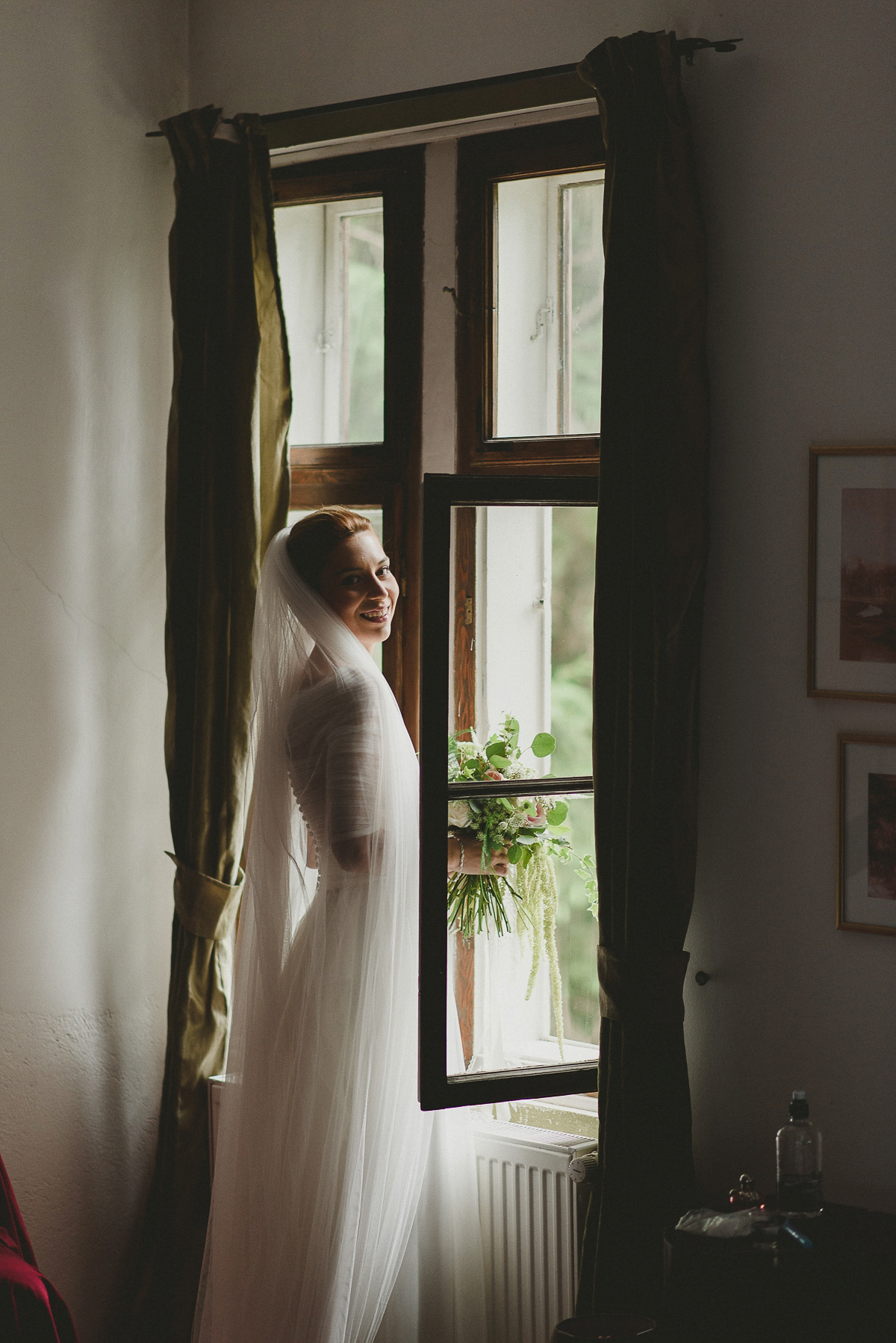 Roxana wore a Pronovias gown for her intimate summer wedding in Romania.