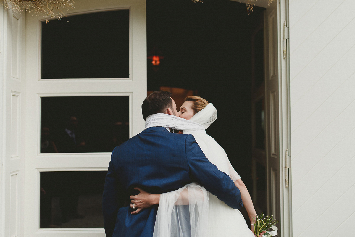 Roxana wore a Pronovias gown for her intimate summer wedding in Romania.