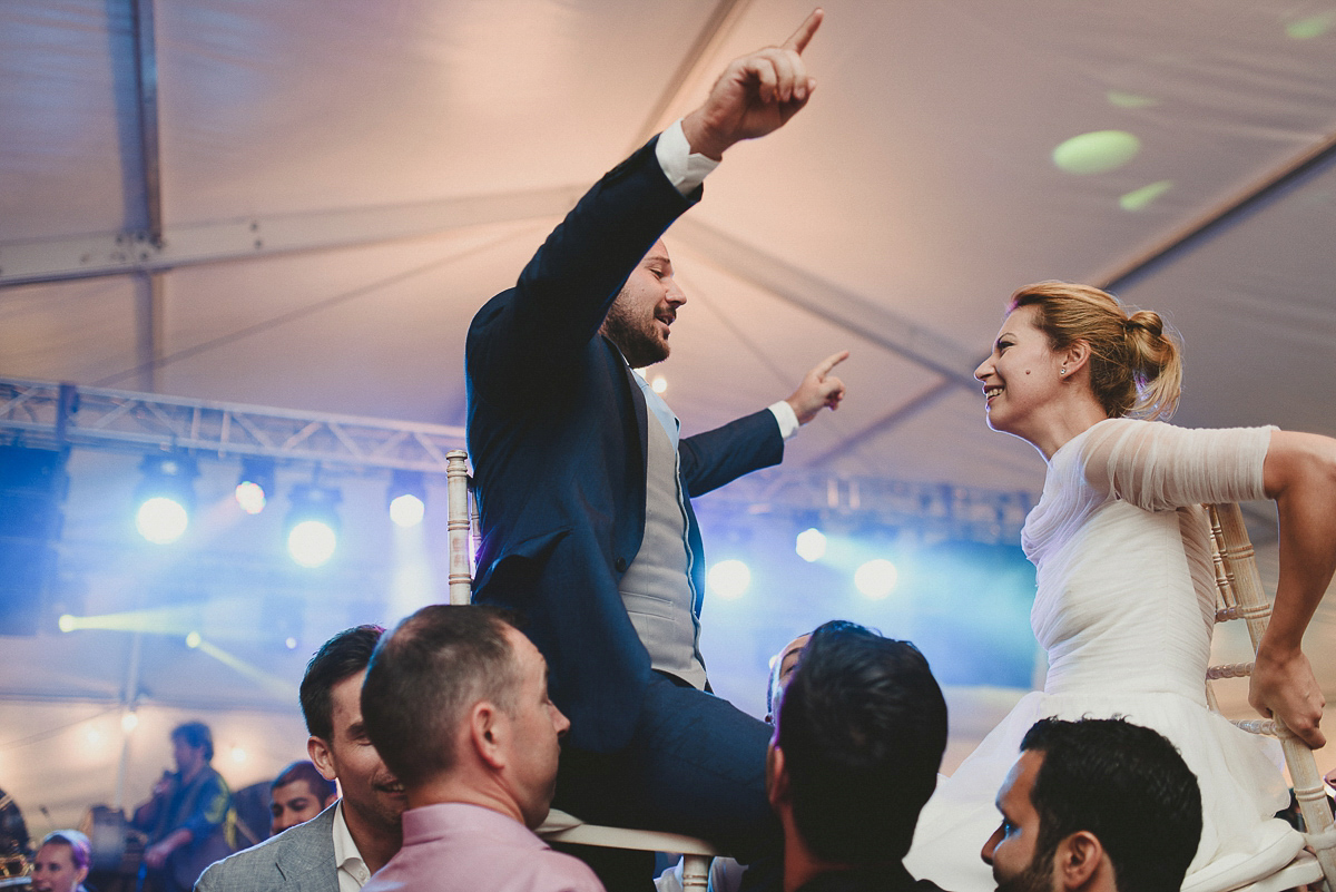 Roxana wore a Pronovias gown for her intimate summer wedding in Romania.