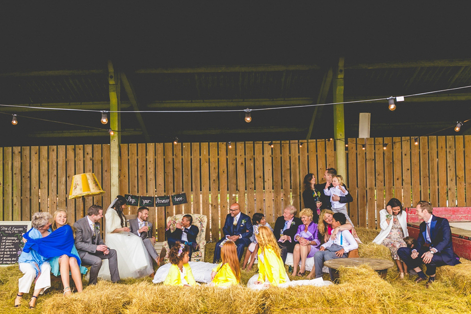A handmade dress for a colourful and rustic, country barn wedding in the Spring. Images by ELS Photography. A handmade dress for a colourful and rustic, country barn wedding in the Spring. Images by ELS Photography.