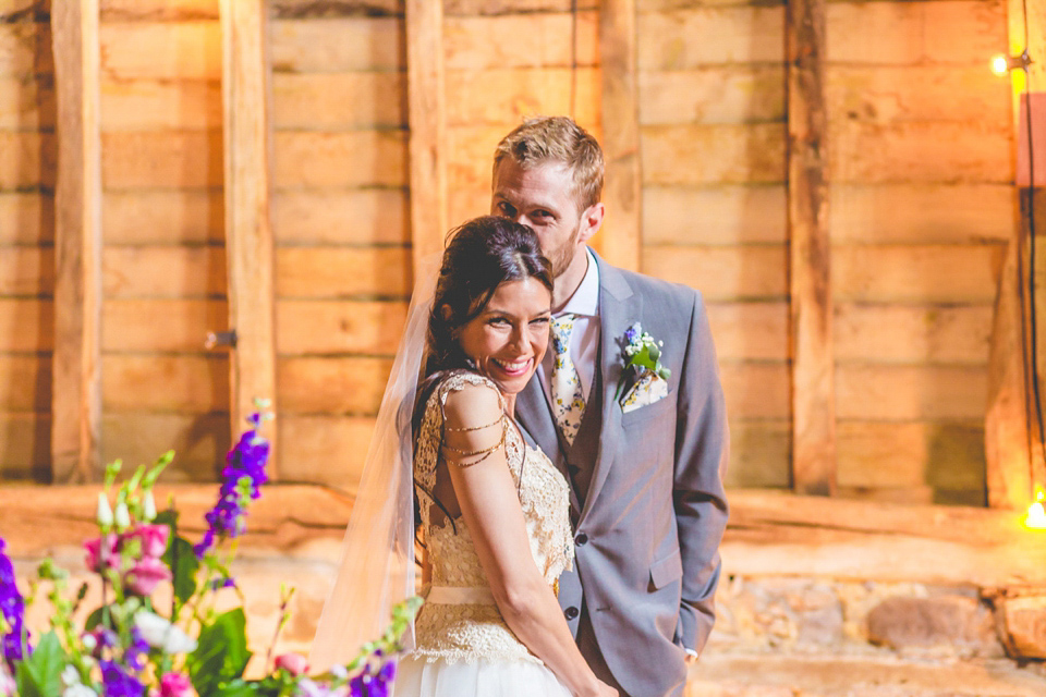 A handmade dress for a colourful and rustic, country barn wedding in the Spring. Images by ELS Photography. A handmade dress for a colourful and rustic, country barn wedding in the Spring. Images by ELS Photography.