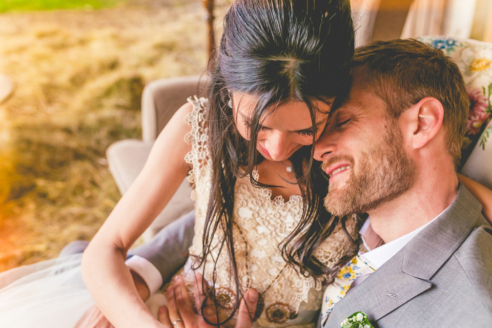 A handmade dress for a colourful and rustic, country barn wedding in the Spring. Images by ELS Photography. A handmade dress for a colourful and rustic, country barn wedding in the Spring. Images by ELS Photography.