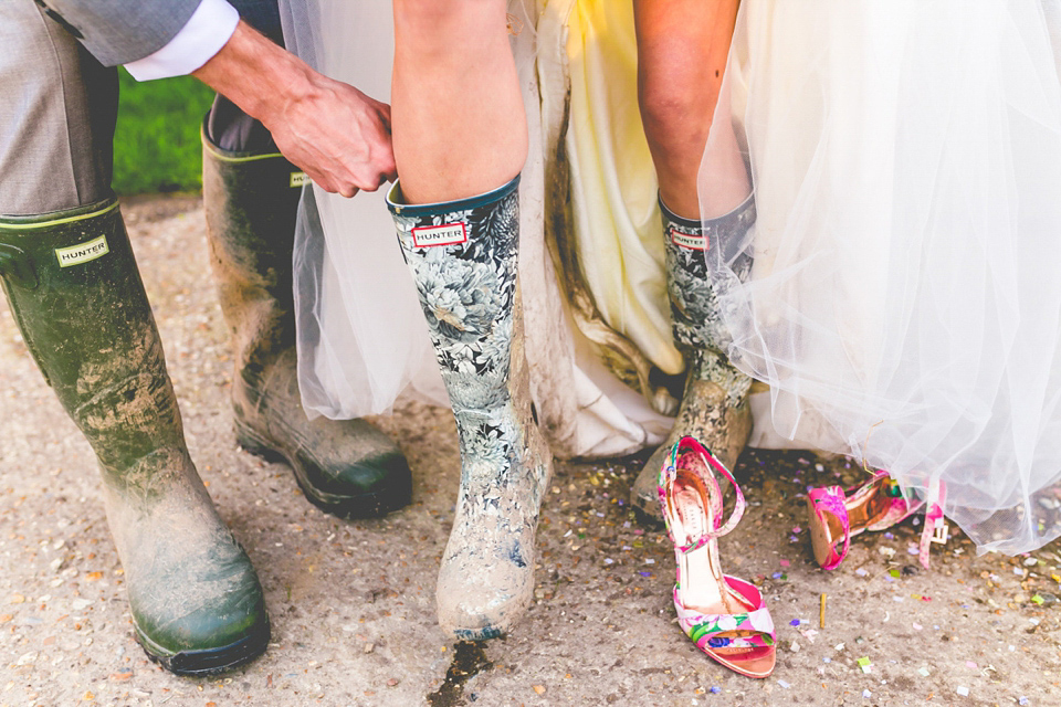 A handmade dress for a colourful and rustic, country barn wedding in the Spring. Images by ELS Photography. A handmade dress for a colourful and rustic, country barn wedding in the Spring. Images by ELS Photography.
