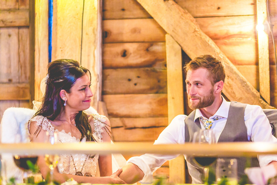A handmade dress for a colourful and rustic, country barn wedding in the Spring. Images by ELS Photography. A handmade dress for a colourful and rustic, country barn wedding in the Spring. Images by ELS Photography.